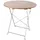 INDA-EXCLUSIV Gartentisch Ø 80 x 75 cm Braun/Silber