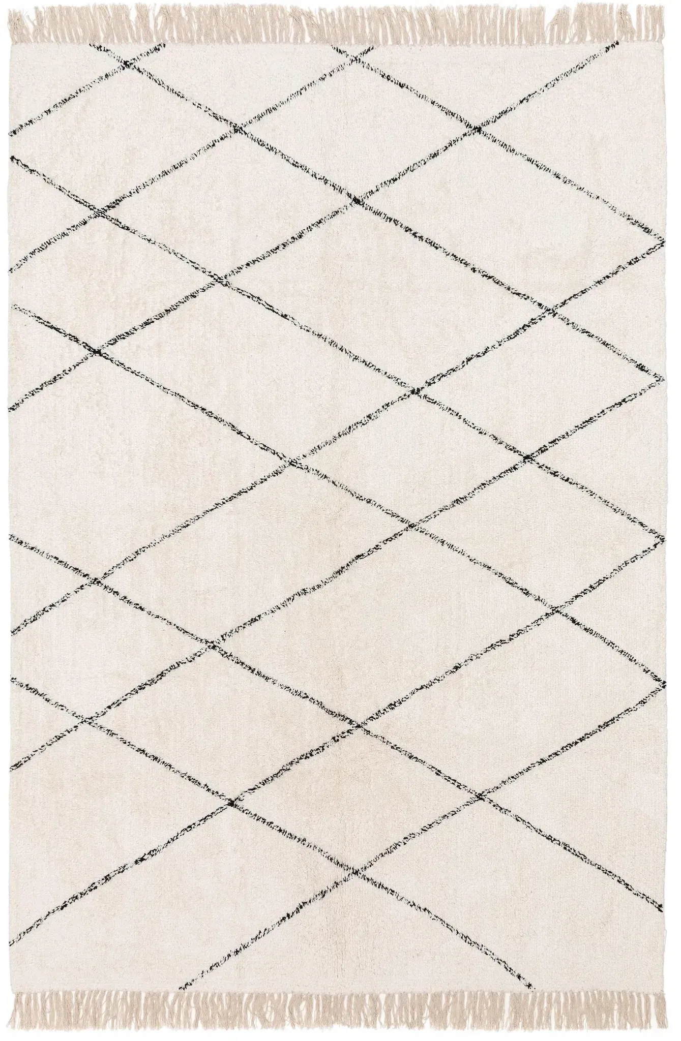benuta Nest Waschbarer Baumwollteppich Naomi Cream 80x120 cm