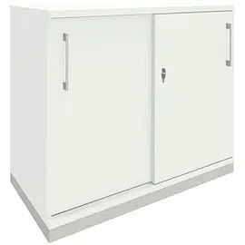 FM Helmets Oldenburg Schiebetürenschrank 100 x 44,2 x 78,1 cm weiß