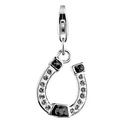 Nenalina Anhänger Hufeisen Kristalle 925 Silber OneSize Damen 