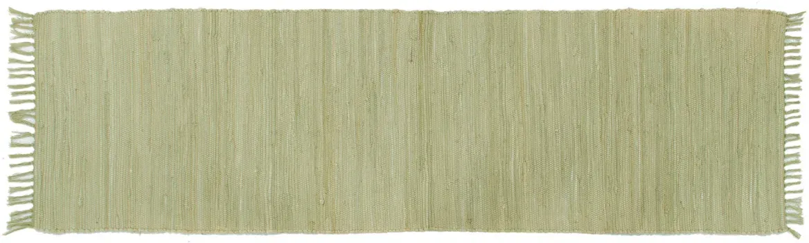 Tapis de couloir vert clair 60 x 200 cm AUBAGNE