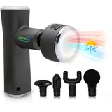Technaxx Lifenaxx Muskel-Massagegerät Wärme-Kälte-Therapie Pro LX-041 - Massagepistole mit Wärmefunktion & Kältefunktion in 6 Stufen, 5 Massageköpfe, 2000mAh Batterielaufzeit