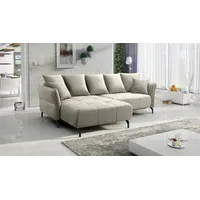 Fun Möbel Ecksofa Schlafsofa Sofa SADIE Stoff Element, Ottomane