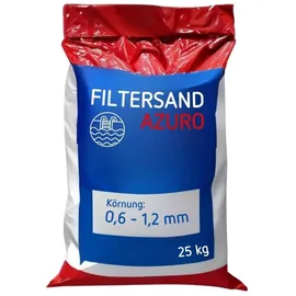 Poolomio Filtersand für Sandfilteranlagen 25 kg, Körnung 0,6-1,2 mm