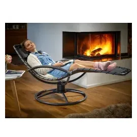 CASARIA Eve Relaxliege 191 x 77 x 82 cm anthrazit