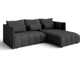 ax living Eckcouch Polyester 3-Sitzer Grau