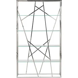 Beliani Hoxie Regal 100 x 30 x 175 cm Silber