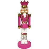 FD Dekofigur Nußknacker 38 x 11,5 x 11,5 cm pink