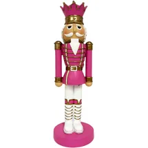 FD Dekofigur Nußknacker 38 x 11,5 x 11,5 cm pink
