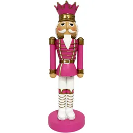 FD Dekofigur Nußknacker 38 x 11,5 x 11,5 cm pink