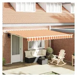 vidaXL Einziehbare Markise 400 x 300 cm gelb und orange