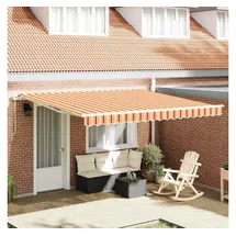 vidaXL Einziehbare Markise 400 x 300 cm gelb und orange