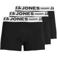 JACK & JONES Boxer Sense Trunks schwarz S 3er Pack