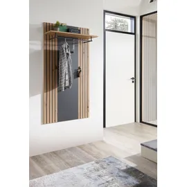 HBZ Garderobenpaneel Lagos in Anthrazit, BxHxT 80x150x28 cm (B/H/T)