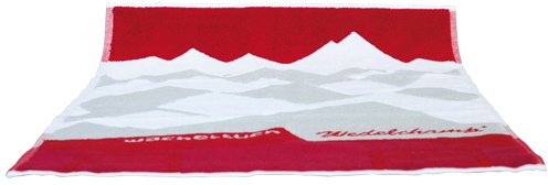 Finnsa Wedeltuch rot/weiß/grau 75 x 60 cm