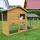 zooprinz Kleintierstall Villa 147 x 85 x 53 cm braun
