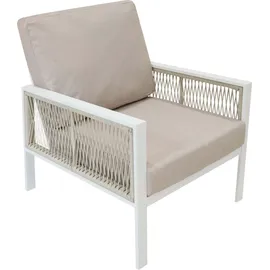 Jardi 4-teilige Aluminium-Sofagarnitur weiß