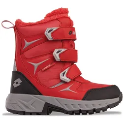 Klettstiefel LOTTO, Gr. 38, rot (rot, silber), Synthetik, mehrfarbig, sportlich, Schuhe