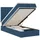 vidaXL Bett Ottoman-Bett mit Matratze Blau 80x200 cm Stoff blau