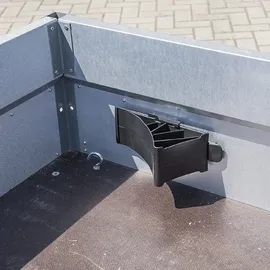 PRO PLUS 4x Unterlegkeil Auto Schwarz Set zum Ausgleichen – max. Achslast 1600 kg Auffahrkeile mit Halterung für sicheren Stand