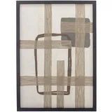 Bloomingville DAHEIM Wandbild 50 x 70 cm Bie Baumwolle Braun