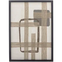 Bloomingville DAHEIM Wandbild 50 x 70 cm Bie Baumwolle Braun
