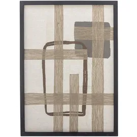 Bloomingville DAHEIM Wandbild 50 x 70 cm Bie Baumwolle Braun