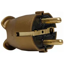 Kopp 175707005 Elektrischer Netzstecker Type E/F gold, 2P