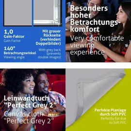 eSmart Expert UKD Tageslicht Rahmen Leinwand 213 cm 84 Zoll