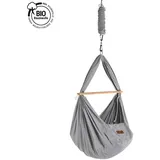 SCHMUSEWOLKE Bestes für Babys Schmusewolke Federwiege Set inkl. Tipi-Gestell und Motor, Anthrazit, Grau, Metall, Kunststoff, Textil, - 150x224x150 cm, Feder mit Sicherheitsseil, , Baby & Kindermöbel, Babyzimmer, Babybetten, Stubenwagen & Babywiegen,