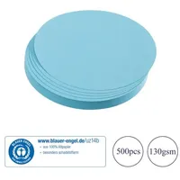 Franken Moderationskarten blau Ø 9,5 cm, 200 St.