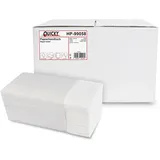 Plock GmbH Papierhandtuch, 24 x 21,5 cm, 2-lagig hochweiß, Zellstoffpapier, geprägt, ZZ-Falz, 1 Karton = 4000 Stück)