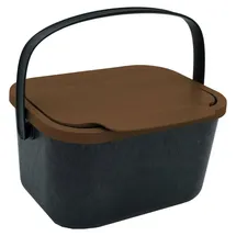 Practic Mini Bini 4,5 l Schwarz mit braunem Deckel