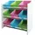 MCW Kinderregal Holz 9 Ablageflächen Weiß/Blau/Rot/Grün mit Boxen