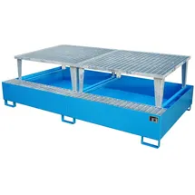 Bauer Auffangwanne Stahlblech 1.000 Liter Lichtblau