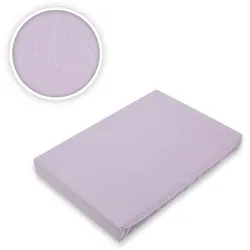 EXKLUSIV HEIMTEXTIL Jersey Spannbettlaken für Wasserbetten Rundumgummizug 200 x 220 cm Flieder