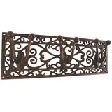 Esschert Design Garderobenleiste 49 x 6,5 x 18 cm Rot-Braun