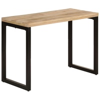 Stabli Esstisch 110x50x76 cm Massivholz Mango Esszimmertisch Küche Tisch Klassisches Design Säulentisch