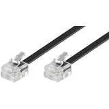 goobay RJ11 Anschlußkabel 15m,sw,St/St 50320