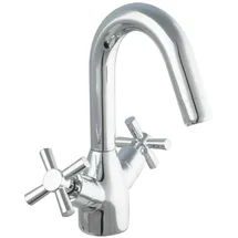 PaulGurkes Design Wasserhahn Zweigriffmischer Kreuzgriff Badarmatur
