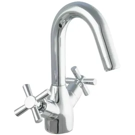PaulGurkes Design Wasserhahn Zweigriffmischer Kreuzgriff Badarmatur