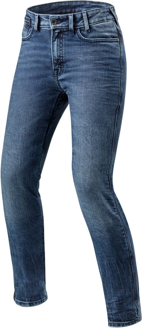 Revit Victoria Dames motorfiets jeans, blauw, 29 Voorvrouw