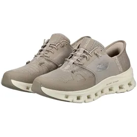 SKECHERS Glide-Step Pro Taupe Mesh / Silver Trim 38