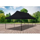 Faltpavillon Faltzelt Pavillon 3x9 Schwarz Gartenzelt Klappzelt Wasserdicht