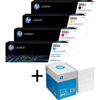 HP Bundle mit HP Original 203X Toner 4er Multipack