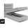 4mybaby GmbH Best for Home Boxspringbett mit Bettkasten Trinity K4-SINGLE 80x200 Bonellfederkern inkl. Topper - Creme - Creme