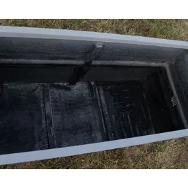 eleganteinrichten Pflanzkübel 120 x 50 x 55 cm grau