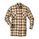 CRAFTLAND Flanellhemd kariert Braun 3XL