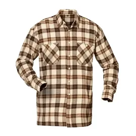 CRAFTLAND Flanellhemd kariert Braun 3XL