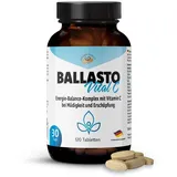 GOLDEN PEANUT Energie-Stoffwechsel Tabletten mit Maca Pulver, Flohsamenschalen, Inulin, Apfelpektin und Vitamin C, Ballaststoff Komplex Monatsvorrat